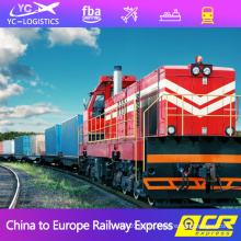 DDP Train freight shipping agent from china to Sweden Finland Romania Amazon fba